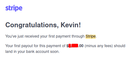 Stripe payment for a few bands