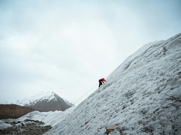 Image of: If you want to reach the summit, you must climb back down